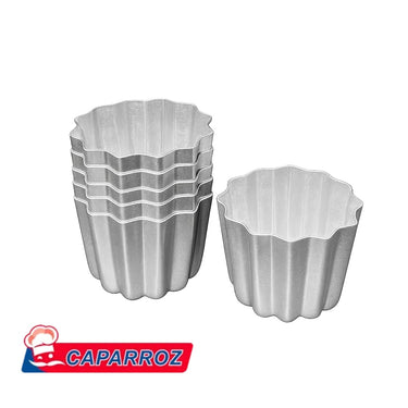 Canelé Mold – Aluminum Baking Mold (Set of 6) – 5 cm x 4.5 cm